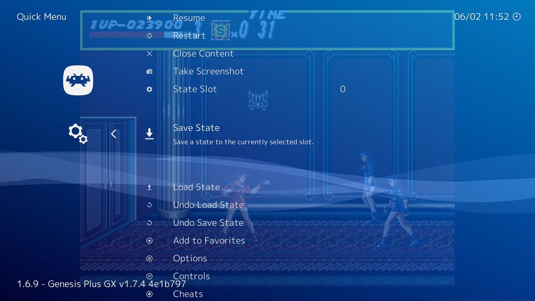 Streets of Rage in RetroArch